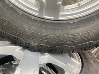 ALU rozteč 6x 139,7, pneu 245 75R17 vzorek 9,5mm - 5