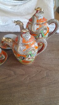 Satsumo-Japonsky porcelán hadí vzor - 5