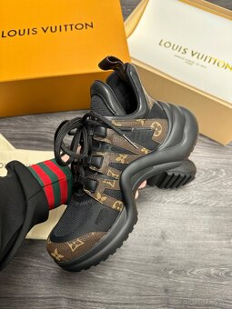 Louis Vuitton tenisky zenske black komplet balenie - 5