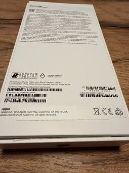 Iphone 15Pro Max 256 Gb - čierny titán - 5