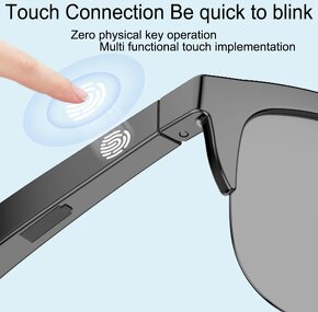 Slnečné Smart okuliare s bluetooth repro - 5
