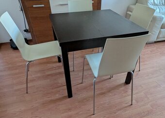 Jedalensky stol rozkladací Ikea 90-170/90cm - 5