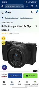 Fotoaparát Rollei Compactline 10x Flip Screen - 5