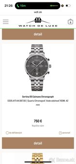 Hodinky Certina DS Chronograph Titanium C035.417.44.087.00 - 5