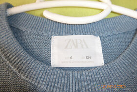 Krásny elegantný sveter, tenký, zn.ZARA, 2x oblečený,v.134 - 5