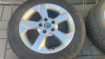Disky Skoda R16 + letne pneu Continental - 5