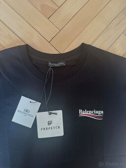 Balenciaga cierna panske tricko - 5