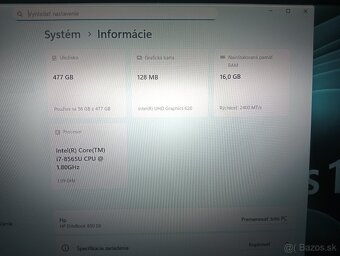 Hp Elitebook 850 G6 , Intel® Core™i7 , 16gb ram ,Windows 11 - 5