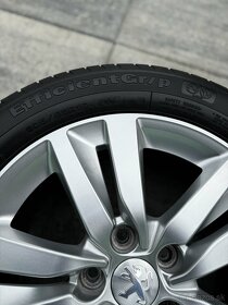 Predám Originál Peugeot Alu disky 5x108 + letné 205/55 R16 - 5