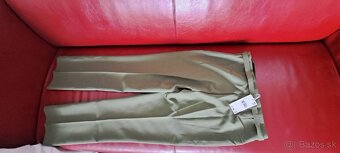 Mango elegantné zelené nohavice - 5