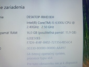 rozpredám na diely notebook Hp elitebook 840 g3 - 5