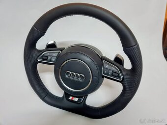 AUDI MULTIFUNKCNY VOLANT S AIRBAGOM A PADLAMI, čierna niť - 5