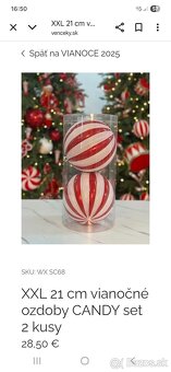 XXL vianočné gule priemer 21cm, cena je za 2kusy,iba os.odbe - 5