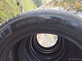 Predám letné pneumatiky Michelin PilotSport 275/50ZR20 - 5