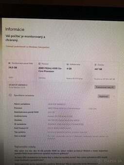 Počítačová zostava AMD/Gigabyte/24 GB RAM - 5