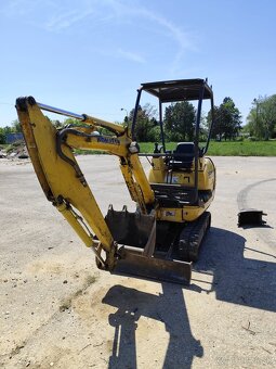Minibáger Komatsu PC15, váha 1550kg. - 5