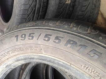 Predám letné Pneu 195/55 6/7mm - 5