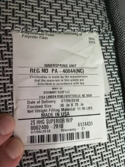 Matrac Restonic ComfortCare, americky styl - 5