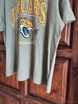 H&M zelené tričko s Potlačou č. L - 5