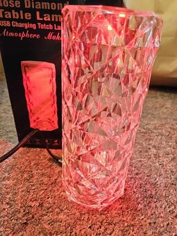 Luxusná Kryštálová Rose Diamond Lampa ✨ - 5