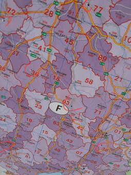 Mapa Európy s PSČ - 5