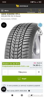 FORD Hliníkové disky so zimnými pneumatikami - 5