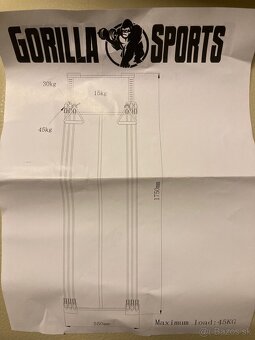 Gorilla Sports Power Tower 2000, NOVÉ, ZABALENÉ - 5