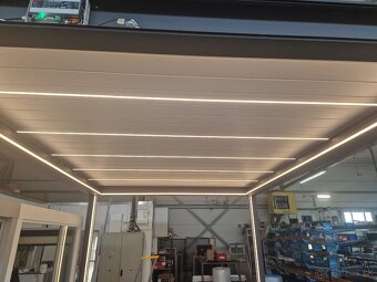 Bioklimatická pergola, 5x3,7m, antracit - 5