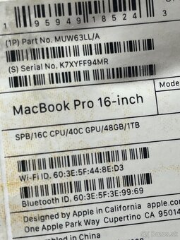 MacBook Pro M3 Max 16" 48GB RAM 1TB SSD - 5