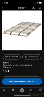 Ikea posteľ MALM s roštami 160x200 - 5