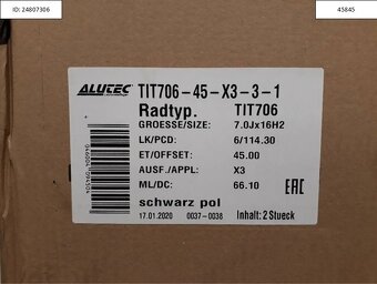 Nissan Navara alu disky 7J 6x114,3 R16 ET45 1201 - 5