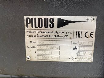Veľká pásová píla zn. Pilous - 5