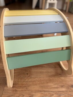 Elis design montessori hojdačka 5v1, doska2v1 - set pastel + - 5