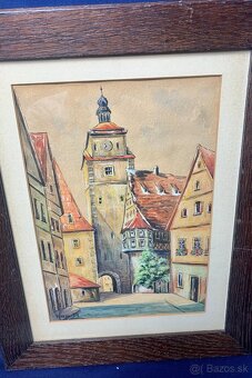 Starý obraz 42/34 cm - 5