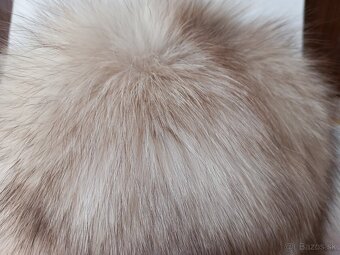 Kožušinová čiapka svetlá - 5