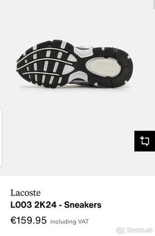 Lacoste L003 2K24 Textile sneakers, grey, 47SFA0012 - 5