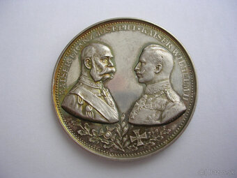 AR medaila 1914 Franz Joseph I. + Wilhelm II.-1.svet. vojna - 5