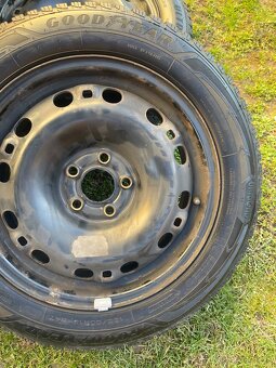 Plechove disky 5x100 r15 skoda +zimne pneu - 5