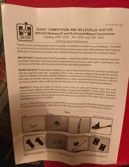 MUSTANG 2005-2009 HURST SHORT SHIFER - 5