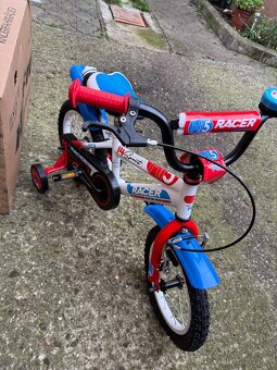 Detský bicykel 14'' RED/BLUE od 2-4roky - 5