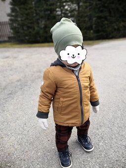 Bunda prechodná Reserved v.80 - horčicová - 5