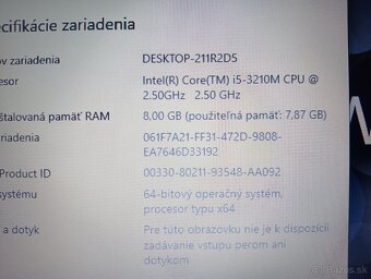 Hp elitebook 8570p , Intel(R) Core™i5 , 8gb ram ,ssd , RS232 - 5