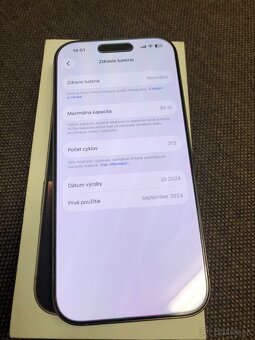 Apple iPhone 16 Pro 256GB Desert Titanium, TOP stav - 5