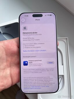 Predám iPhone 16 Pro Max 256GB biely v top stave - 5