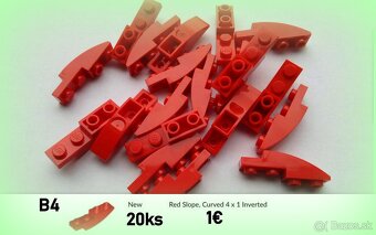 B Lego® Originál Diely červené (ako nové) - 5
