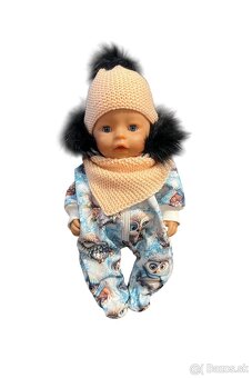 Zimný overal pre bábiku Baby Born, Baby annabell - 43 cm SET - 5