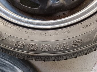 Zimné pneumatiky aj s diskami 4 kusy 185/60 R14 - 5
