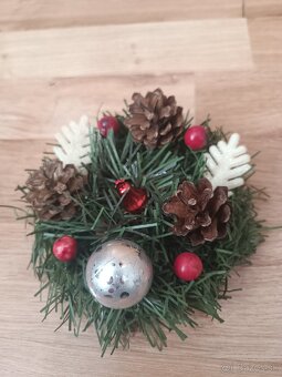 Vianočné dekorácie - svietniky - 5