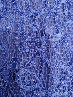 dámske spoločenské šaty - kráľovská modrá, veľ. 46 - 5