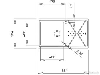 Kuchynský drez Teka BROOKLYN 50 M-XP 1B 1D - 5